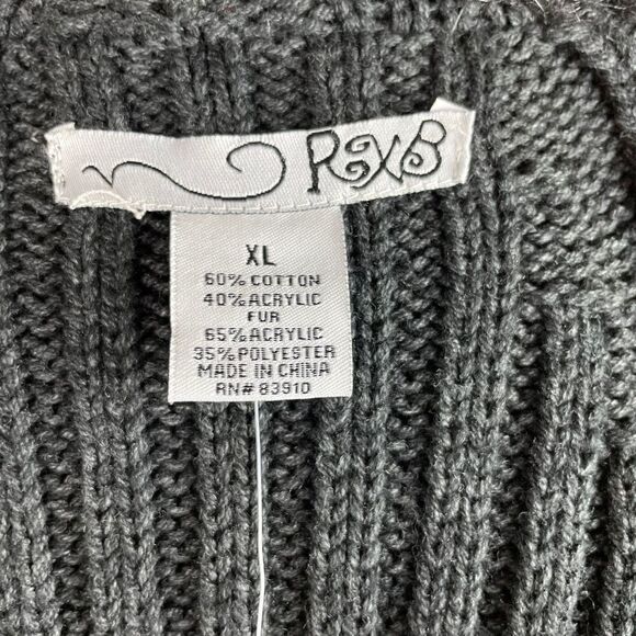 NWT RXB Black Cardigan Sweater Size XL - Picture 8 of 10